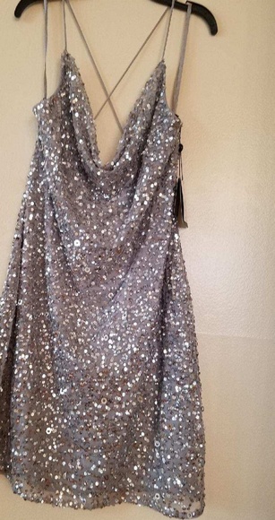NWT Sequin Cocktail Dress - Picture 4 of 8
